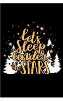 Let's sleep under the starts: Hiking Log book Journal To Write In, Keep Track Of Your Hikes, Trail Log Book, Hiking shoes, Hiking Journal, Hiking Log Book, Hiking Gifts, 6" x 9" 