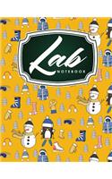 Lab Notebook: Laboratory Record Graph Note Book Diary for Primary Record of Research, Hypotheses, Experiments and Initial Analysis, Cute Winter Skiing Cover(7 Lab Note Book)