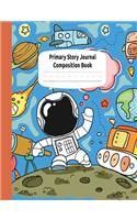 Astronauts and Rocket Ships Primary Story Journal Composition Book