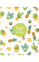 Planner Monthly and Weekly: Cute Cactus Doodle Color: Planner Journal Notebooks, Month Weekly Monthly Planner, Organizer, Agenda, Schedule (130 Pages / 8x10)