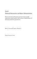 Static Internal Performance of Convergent Single-Expansion-Ramp Nozzles with Various Combinations of Internal Geometric Parameters