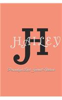 Hailey Personalized Lined Journal Notebook