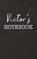 Victor's Notebook: Personalized Scrapbook for Men