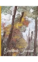 Gratitude Journal - Fall Painting of a Honey Locust Tree