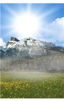 Notebook Fileds and Mountains in Fog