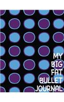 My Big Fat Bullet Journal Big Circles Purple and Blue: Jumbo Sized Dot Style Bullet Journal Notebook - 300 Plus Numbered Pages with 300 Dot Grid Pages, 6 Index Pages and 2 Key Pages in Large 8.5 X 11 Siz