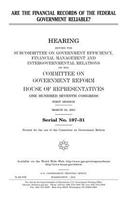 Are the financial records of the federal government reliable?