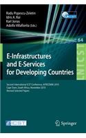 E-Infrastructure and E-Services for Developing Countries