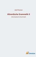 Altnordische Grammatik II