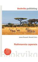 Rothmannia Capensis: (English)
