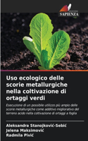 Uso ecologico delle scorie metallurgiche nella coltivazione di ortaggi verdi