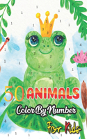 50 Animals Color by Number for Kids