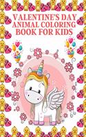 Valentine's Day Animal Coloring Book For Kids