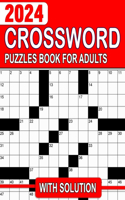 2024 Crossword Puzzles Book For Adults With Solution