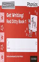 Read Write Inc. Phonics: Get Writing! Red Ditty Book 1 Pack of 10: (Read Write Inc. Phonics)