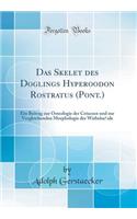 Das Skelet des Döglings Hyperoodon Rostratus (Pont.): Ein Beitrag zur Osteologie der Cetaceen und zur Vergleichenden Morphologie der Wirbelsäule (Classic Reprint)