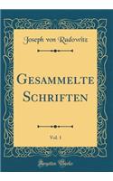 Gesammelte Schriften, Vol. 1 (Classic Reprint)