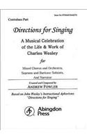 Directions for Singing - Contrabass