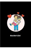 Bucket List: Gay Couple Bucket List Themed Notebook