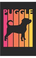 Puggle Journal - Vintage Puggle Notebook - Gift for Puggle Lovers: Unruled Blank Journey Diary, 110 page, Lined, 6x9 (15.2 x 22.9 cm)