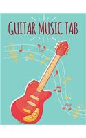 Guitar Music Tab: Chord, Standard Staff & Tablature Paper