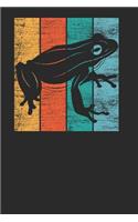 Frog Retro: Frogs Notebook, Dotted Bullet (6 x 9 - 120 pages) Animal Themed Notebook for Daily Journal, Diary, and Gift