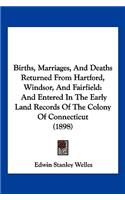 Births, Marriages, And Deaths Returned From Hartford, Windsor, And Fairfield