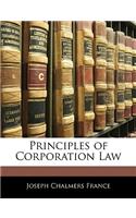 Principles of Corporation Law