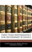 First-Year Mathematics for Secondary Schools