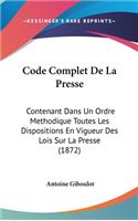 Code Complet de La Presse