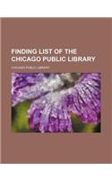 Finding List of the Chicago Public Library: (English)