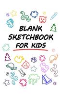 Blank Sketchbook For Kids 8.5 x 11 in