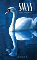 Swan Weekly Planner 2017: 16 Month Calendar