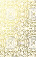 Gold Foil Geometric Pattern Notebook 8*10