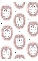 Cute Hedgehog and Hearts Journal