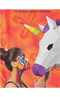 Modern & Trendy Pop Art Magical Unicorn Sketchbook
