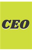 CEO Notebook Journal