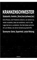 Krankenschwester Notizbuch