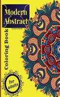 Modern abstract coloring book for adults