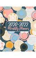 2020-2022 Monthly Planner: Cute Book, 3 Year 36 Months Calendar Agenda Schedule Organizer January 2020 to December 20222 With Holidays and inspirational Quotes
