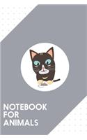 Notebook for Animals: Dotted Journal with Cat with toy mouse Design - Cool Gift for a friend or family who loves kitten presents! - 6x9" - 180 White dotted pages - You Ca
