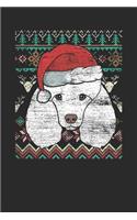 Christmas Sweater - Poodle: Graph Paper Notebook - Christmas Gift for Kids, Women, Men Girls And Boys