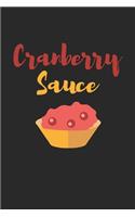 Thanksgiving Notebook - Cranberry Sauce Journal - Thanksgiving Gift for Him and Her - Thanksgiving Diary