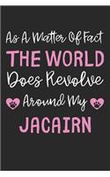 As A Matter Of Fact The World Does Revolve Around My Jacairn: Lined Journal, 120 Pages, 6 x 9, Jacairn Dog Gift Idea, Black Matte Finish (As A Matter Of Fact The World Does Revolve Around My Jacairn Journal)