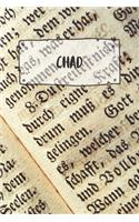 Chad: Ruled Travel Diary Notebook or Journey Journal - Lined Trip Pocketbook for Men and Women with Lines