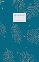 Graph Composition Notebook: Grid Paper Notebook: Large Size 8.5x11 Inches, 110 pages. Notebook Journal: Blue Golden Leafs Workbook for Preschoolers Students Teens Adults for Sc