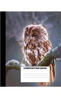 Owl Composition Book