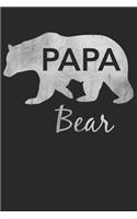 Papa Bear: Blank Lined Writing Journal Notebook to Write In. Classic Diary Writer Memo Book with Themed Design Cover