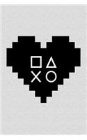 Video Game Heart: Beautiful Journal with a Gamer Heart Theme.