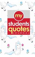 My Students' Quotes Journal